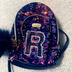 Justice mini flip sequin backpack
